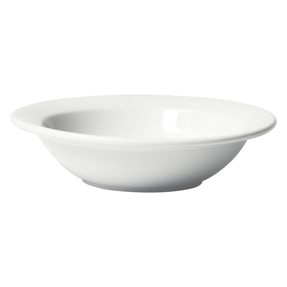 Winco BGB-13, Birkhall Grapefruit Bowl 13 oz 6-3/8" Round Rolled Edge White Porcelain