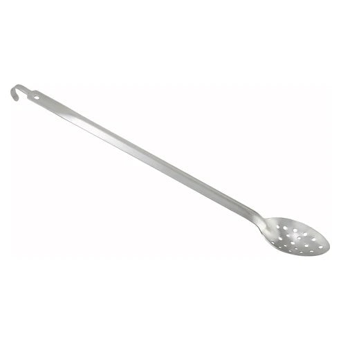 Winco BHKP-21, 2mm 21" Stainless Steel Perforated Basting Spoon w/Hook