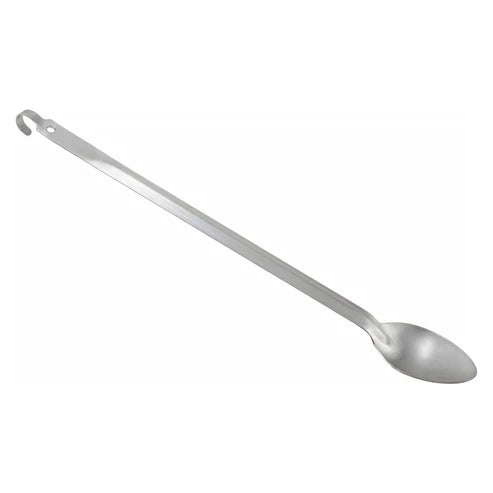 Winco BHKS-21, 2mm 21" Stainless Steel Solid Basting Spoon w/Hook