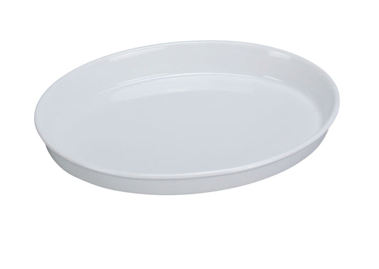 Yanco Oval Deep Plate BK-106 is a versatile and elegant addition to any dining or kitchen setting. Designed for oven-to-table use, this high-quality porcelain plate is perfect for preparing and serving a variety of dishes. Its deep oval shape enhances presentation while providing ample space for baked entrées, pastas, and other meals. The smooth white glaze adds a refined touch to any table, making it an excellent choice for restaurants, banquet halls, and catered events. 
