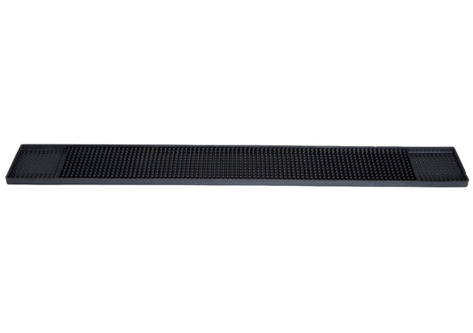 Winco BM-327B & BM-327K 27″x3-1/4″ Brown & Black Bar Rail Spill Mat