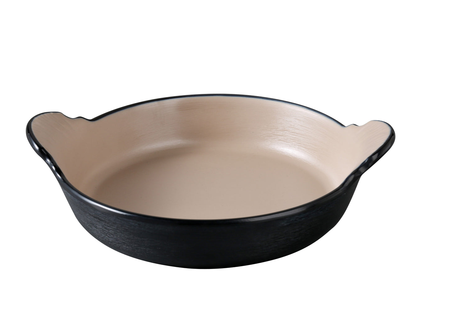 Yanco Deep Dish with Handle BM-607CL combines modern functionality with a rustic aesthetic. Crafted from lightweight, scratch-resistant melamine, this 16 oz dish features a convenient handle for easy serving. Its clay and black brushed texture adds a unique touch, making it ideal for stylish presentation of appetizers, side dishes, or small entrées in restaurants, bistros, or home kitchens.