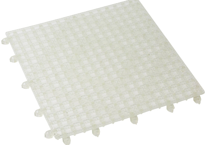 Winco BML-12C & BML-12K 12″x12″ Clear and Dark Smoke Bar Mat, Interlocking