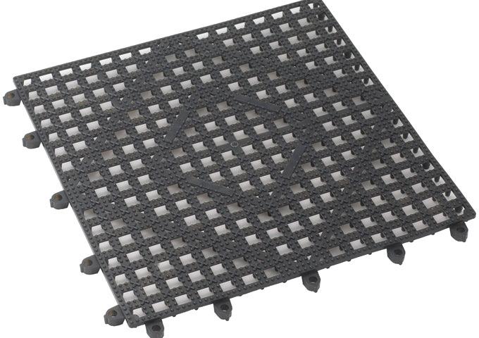 Winco BML-12C & BML-12K 12″x12″ Clear and Dark Smoke Bar Mat, Interlocking
