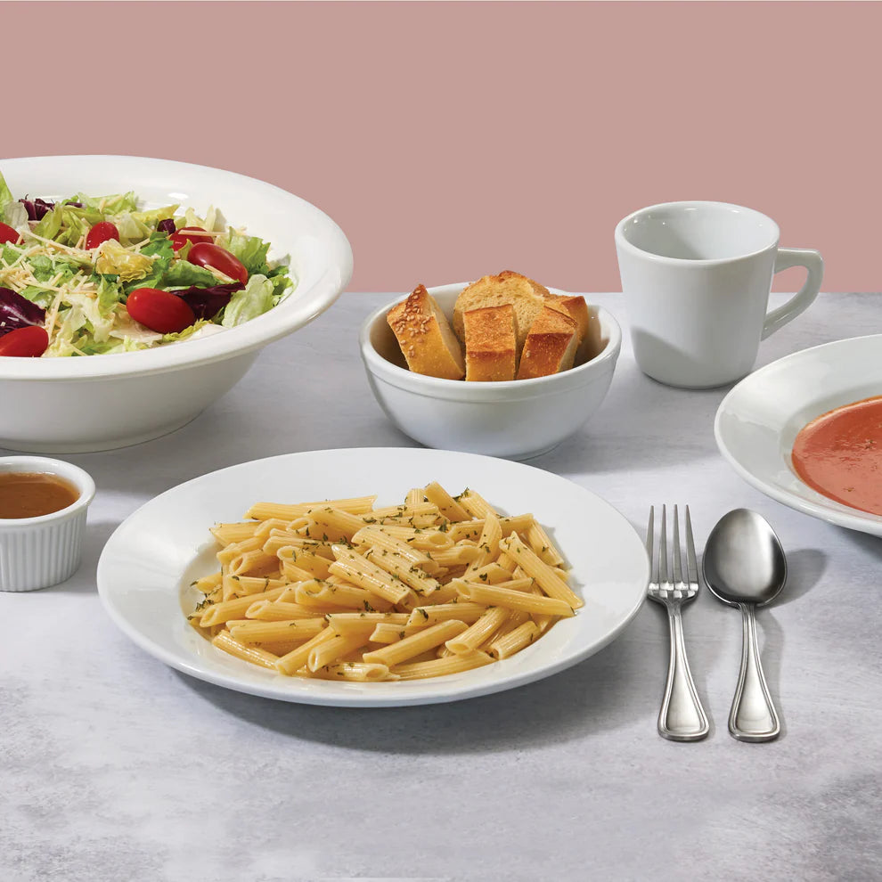 BPB-18RE to BPB-26RE, 18-26oz, 10.5-12" Dia, White Porcelain, 1 Doz/Case Birkhall Pasta Bowl