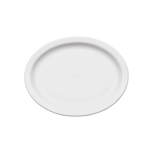 Winco BPO-10NR to BPO-13NR, 10"–13" (Case) Birkhall Oval Narrow Rim Porcelain Platters, White