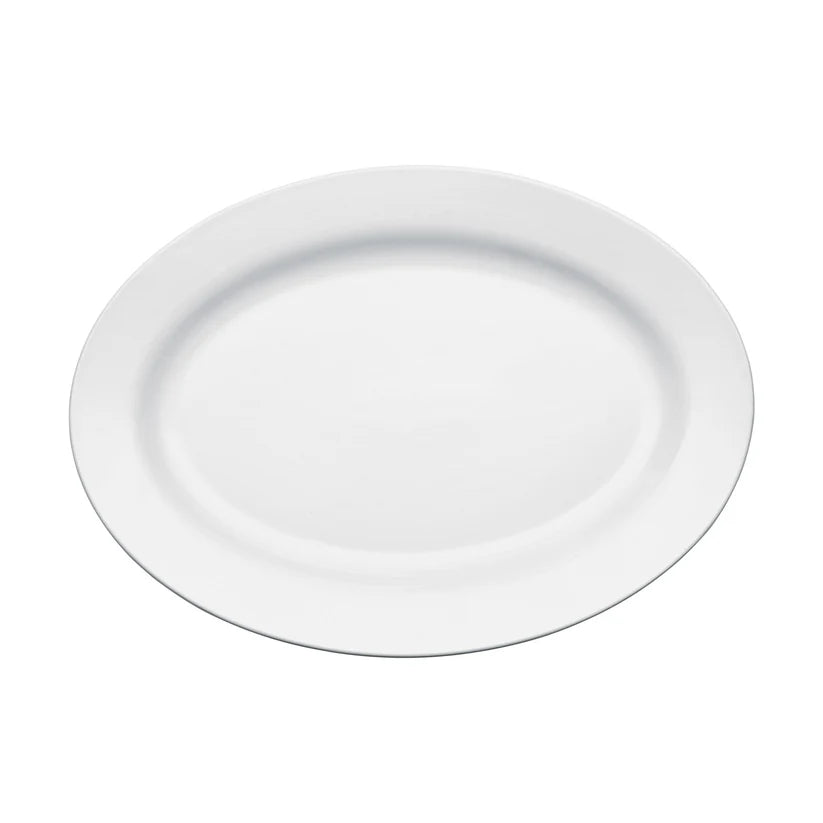 Winco BPO-1058 to BPO-938, 7"–20", Sold by Case Birkhall Oval Rolled Edge Porcelain Platters, White