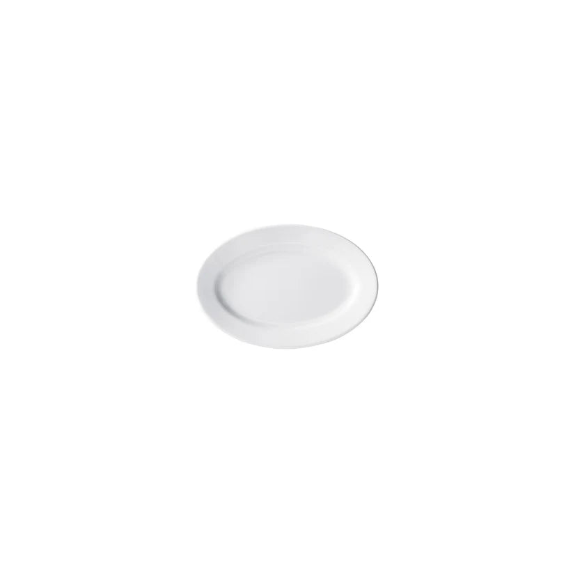 Winco BPO-1058 to BPO-938, 7"–20", Sold by Case Birkhall Oval Rolled Edge Porcelain Platters, White