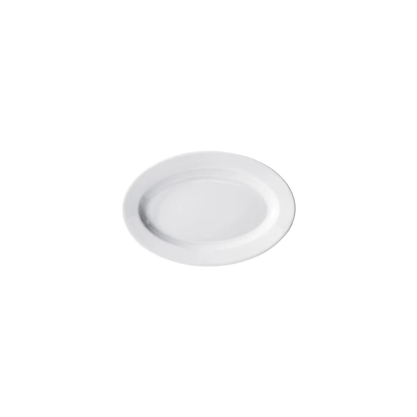 Winco BPO-1058 to BPO-938, 7"–20", Sold by Case Birkhall Oval Rolled Edge Porcelain Platters, White
