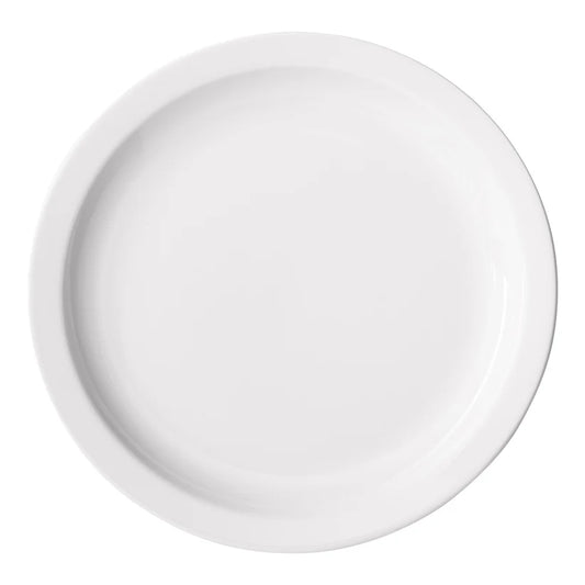 Winco BPR-105NR to BPR-9NR, 5.5"–10.5", Sold by Case Birkhall Narrow Rim White Porcelain Plates