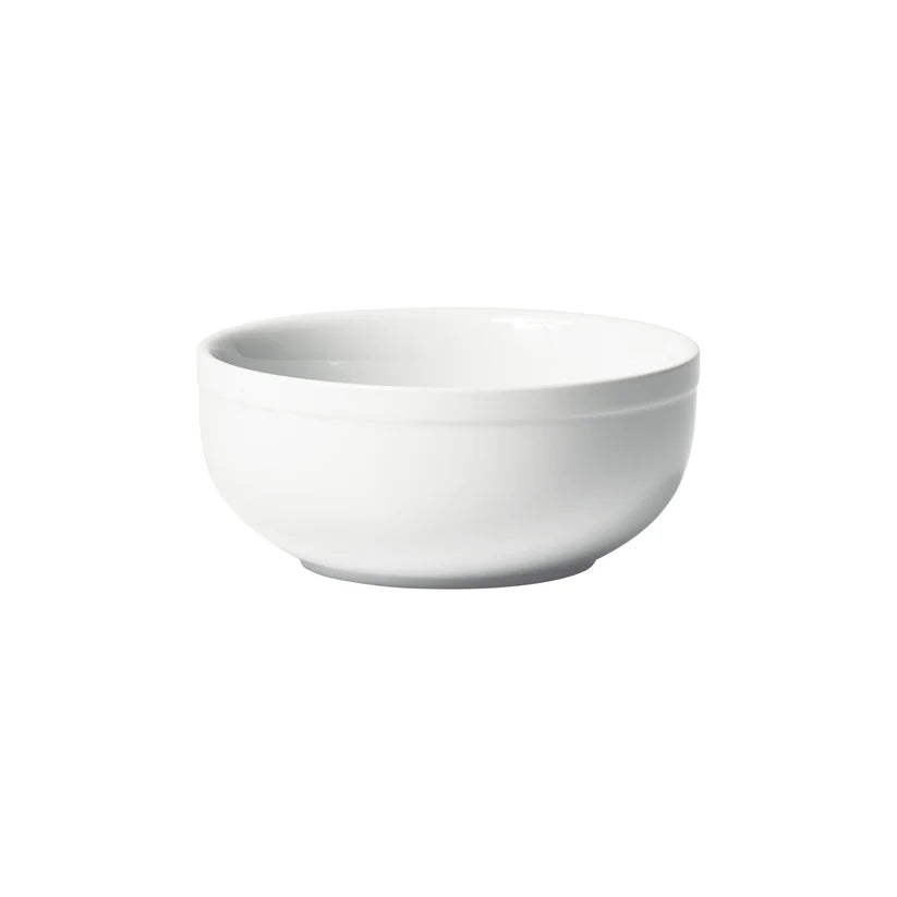 Winco BPSB-20/BPSB-60, 20 & 60 oz., Round Birkhall White Porcelain Salad/Pasta Bowls