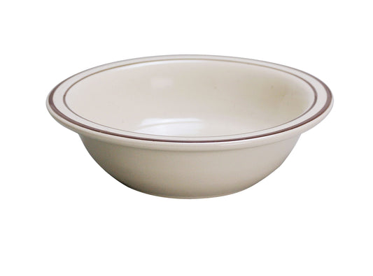 Yanco Grapefruit Bowl BR-10 combines durability with rustic charm, making it a perfect addition to any dining collection. Crafted from high-quality porcelain with a speckled glaze finish, this 13 oz bowl is designed to withstand daily use while maintaining its elegant appeal. Its 6 3/8" diameter offers ample space for serving grapefruit, fresh fruit, or other small dishes. The brown rim and speckled design add a warm, rustic touch, making it ideal for both casual dining and special occasions.