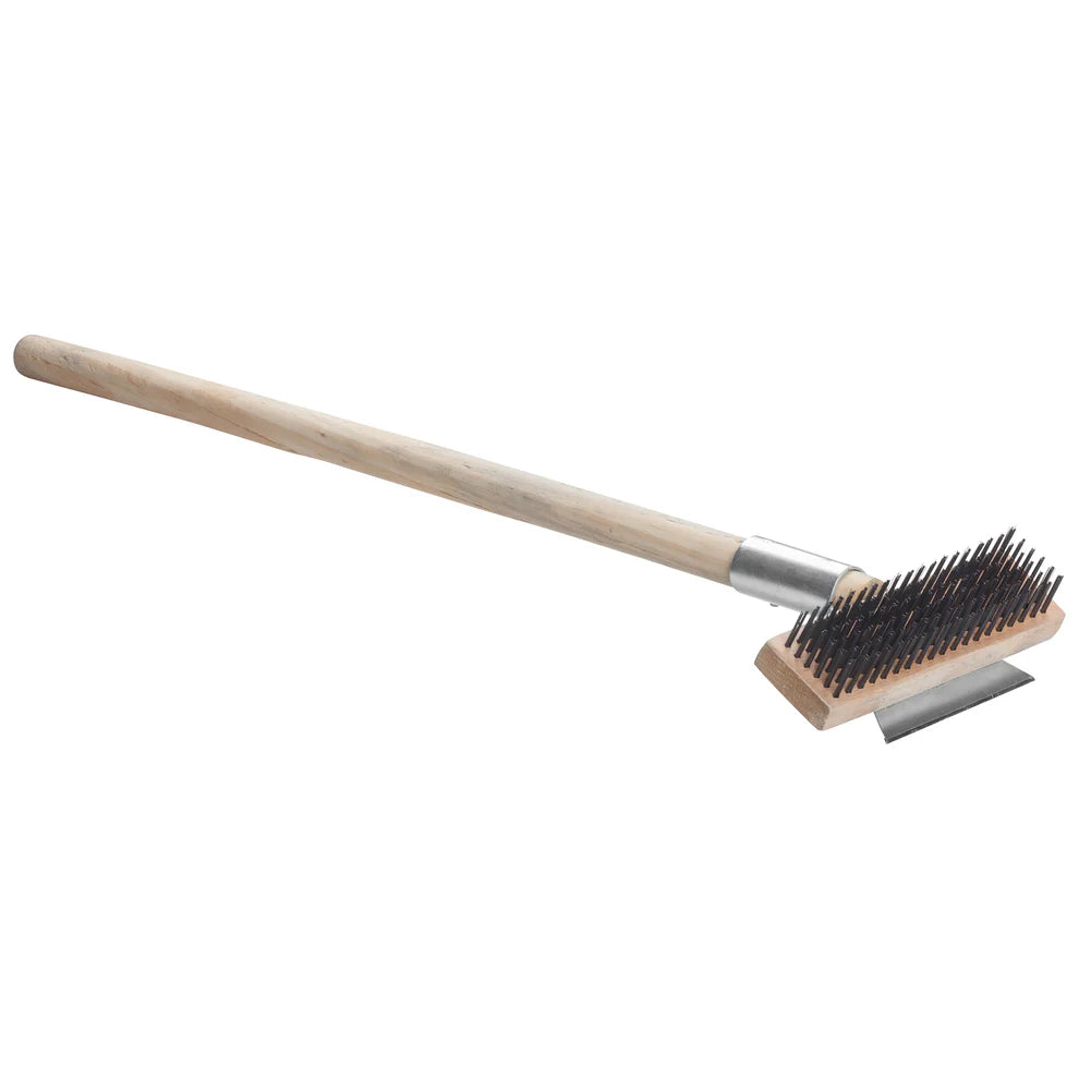 Winco BR-27, 27" Wooden Hdl Pizza Oven Scraper, EA