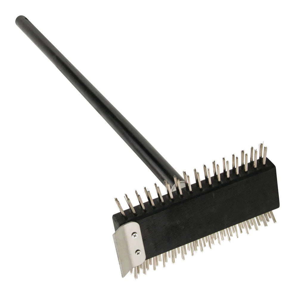 Winco BR-30, 30" Hdl S/S Bristles Pizza Oven Brush, EA