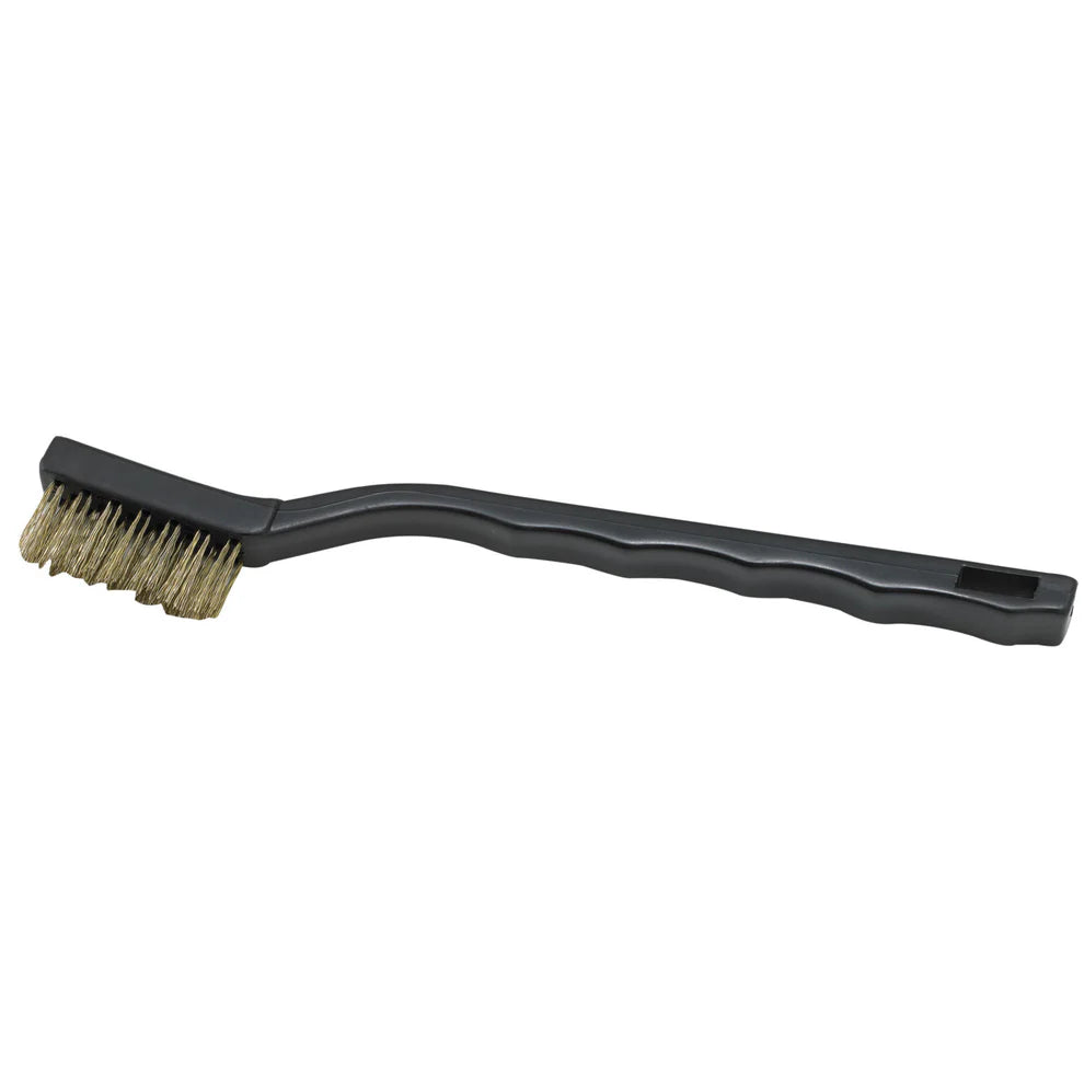 Winco BR-7B/7S, 7" S/S Wire, Brass Mini-Scratch Utility Brush, EA