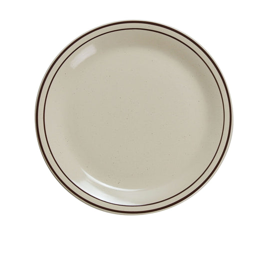 Yanco Plate BR-9 is a stylish and durable addition to any table setting. Crafted from high-quality porcelain with a smooth glaze finish, it offers excellent resistance to mechanical damage and temperature changes. Featuring an elegant speckled design, this plate enhances food presentation, making it perfect for serving salads, pasta, and hot meals. Ideal for fine-dining restaurants, catered events, outdoor dining areas, and hotels, this plate combines practicality with a unique aesthetic. 