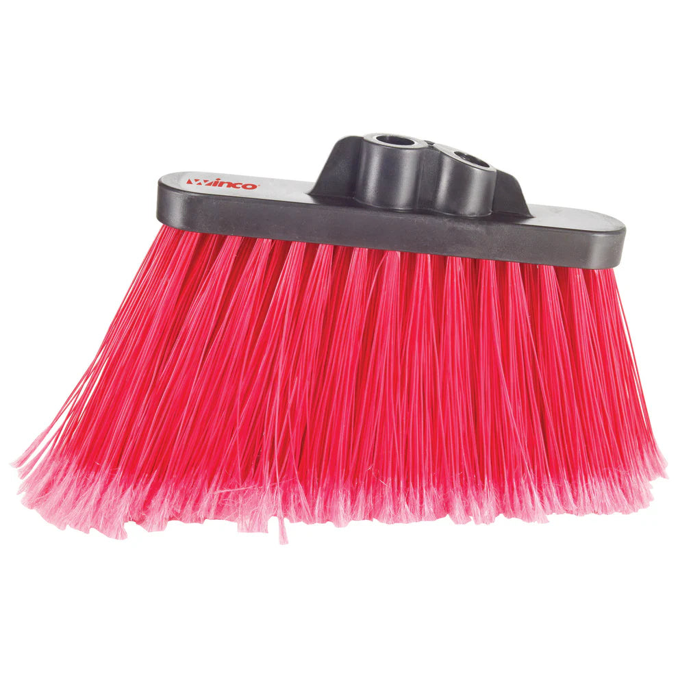Winco BRAF-9R, Flagged Red Medium Angle Broom Head, EA