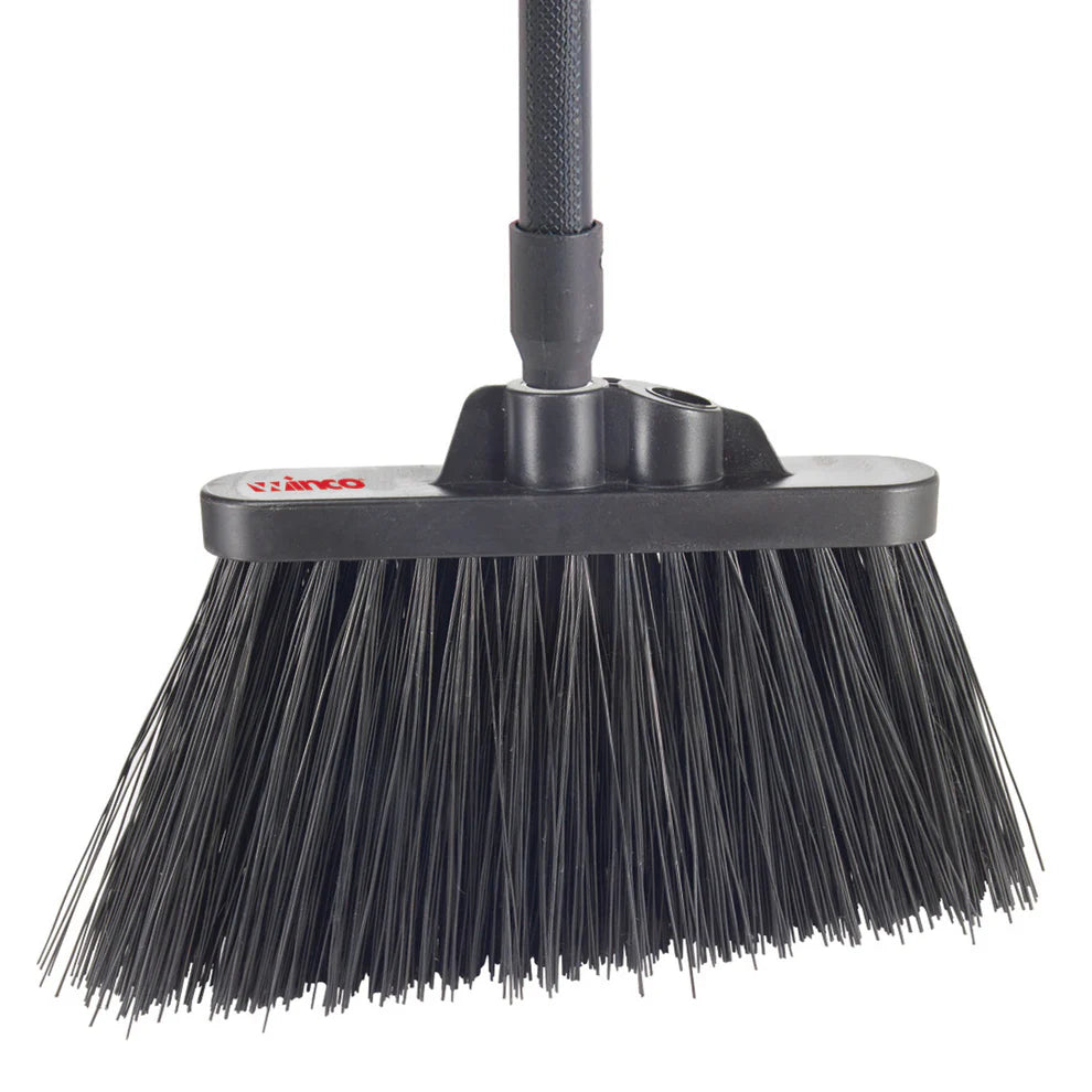 Winco BRAU-9K-H, Black Bristle Heavy-Duty Angle Broom Head Set