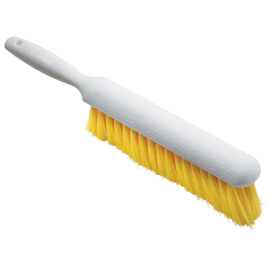 Winco BRC-14Y, 14-1/4" Counter Brush White Handle, Yellow Bristles, EA