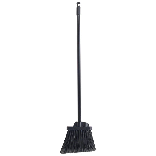Winco BRF-6K-H, 30" Metal Hdl Black Bristles Lobby Broom Set