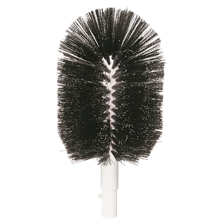 Glass Washer Coffee/Pitcher Brush For Wide Pots/Pitchers 6/Pack &nbsp;feature ensures compatibility with all Bar Maid model glass washers, making it a universal tool for any establishment. Crafted from high-quality plastic with sturdy black bristles and a white handle, this brush is constructed to withstand the demands of frequent use without breaking. Whether you're dealing with shot glasses, Margarita or Martini glasses, pitchers, coffee pots, or even muffin pans.