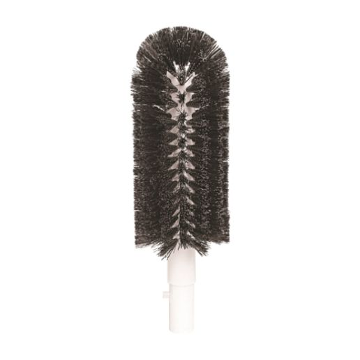 8 1/2" Slotted Brush 6/Pack these brushes are a must-have for any commercial restaurant. With a slotted design and a length of 8 1/2 inches, these brushes are universal and perfect for cleaning glassware of all shapes and sizes. Each case contains one brush, ensuring the highest quality and authenticity. These glass washer brushes are specifically designed to meet the needs of busy restaurants, providing a quick and effective solution for keeping glassware spotless and sanitary.