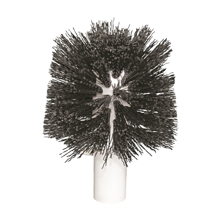 4" Muffin Pan Srub Brush 6/Pack&nbsp;designed for cleaning muffin pans with unmatched efficiency and ease. Crafted from durable plastic with robust black bristles, this scrub brush combines functionality with longevity, resisting wear and breakage in demanding kitchen environments. Its white-handled, pinned design ensures compatibility across all Bar Maid model washers, offering versatility and convenience for the hotel, restaurant, and catering industries. Whether dealing with shot glasses or the unique.