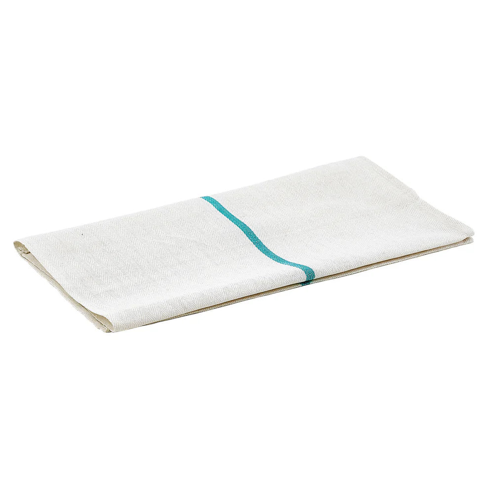 Winco BTH-2028G, Green Stripe Herringbone Towel