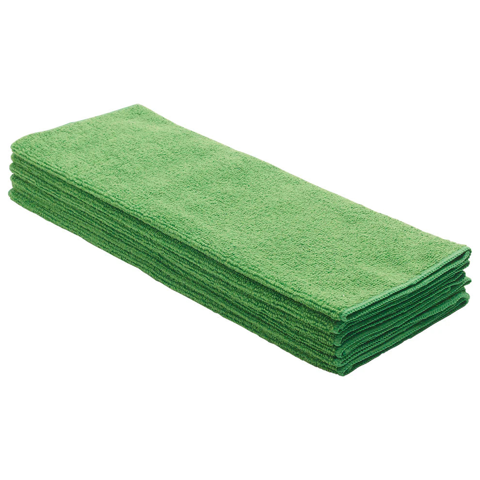 Winco BTM-16B to 16R, 16"x16" Microfiber Towels, 6pcs/pk, Blue/Red