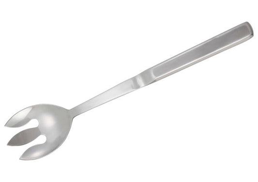 Winco BW-NS3 11-3/4" Stainless Steel Hallow Handle Notched Spoon - Commercial Kitchens, Catering Events, Buffet Service, Barbecue and Grilling