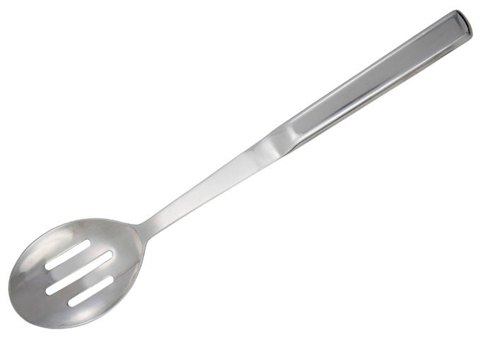 Winco BW-SL2 11-3/4" Stainless Steel Hallow Handle Slotted Spoon - Commercial Kitchens, Catering Events, Buffet Service, Barbecue and Grilling