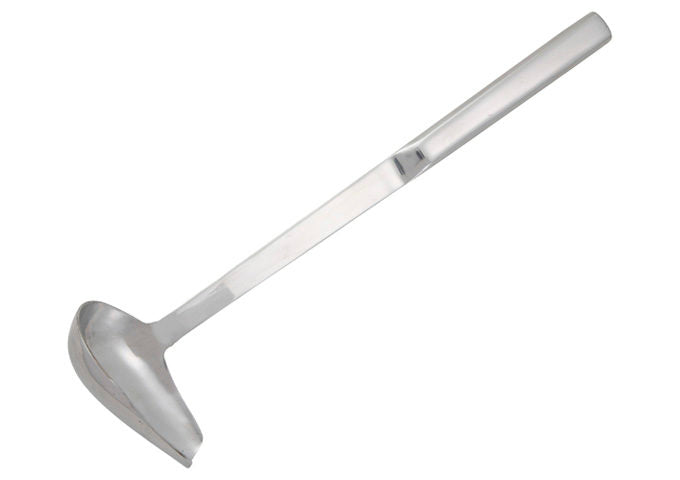 Winco BW-SP1 1 oz Stainless Steel Hallow Handle Spout Ladle - Commercial Kitchens, Catering Events, Buffet Service, Barbecue and Grilling