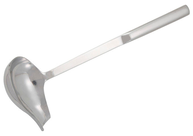 Winco BW-SP2 2 oz Stainless Steel Hallow Handle Spout Ladle - Commercial Kitchens, Catering Events, Buffet Service, Barbecue and Grilling