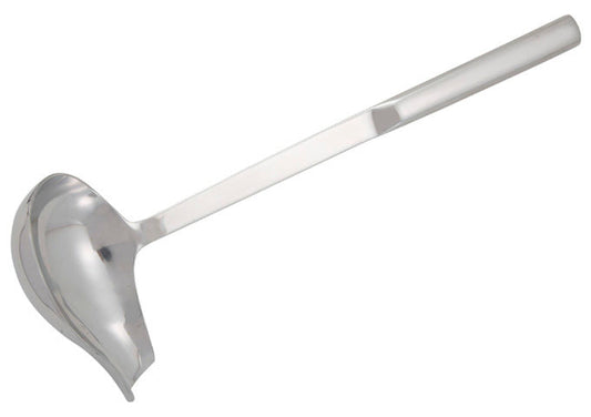 Winco BW-SP2 2 oz Stainless Steel Hallow Handle Spout Ladle - Commercial Kitchens, Catering Events, Buffet Service, Barbecue and Grilling