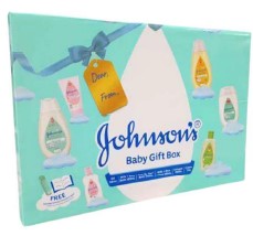 Johnson’s Baby 6-Piece Gift Box, gentle baby care essentials for soft, clean, and nourished skin.