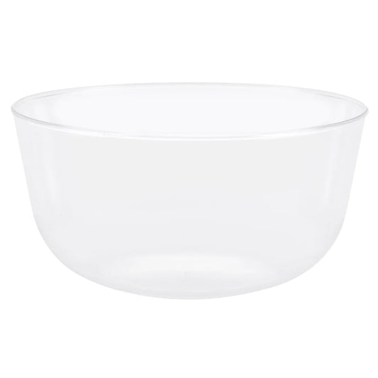 Elegant 24oz Bespoke Clear Bowl designed for serving salads, fruits, or sides; blends seamlessly with any table décor for formal events or casual dining.
