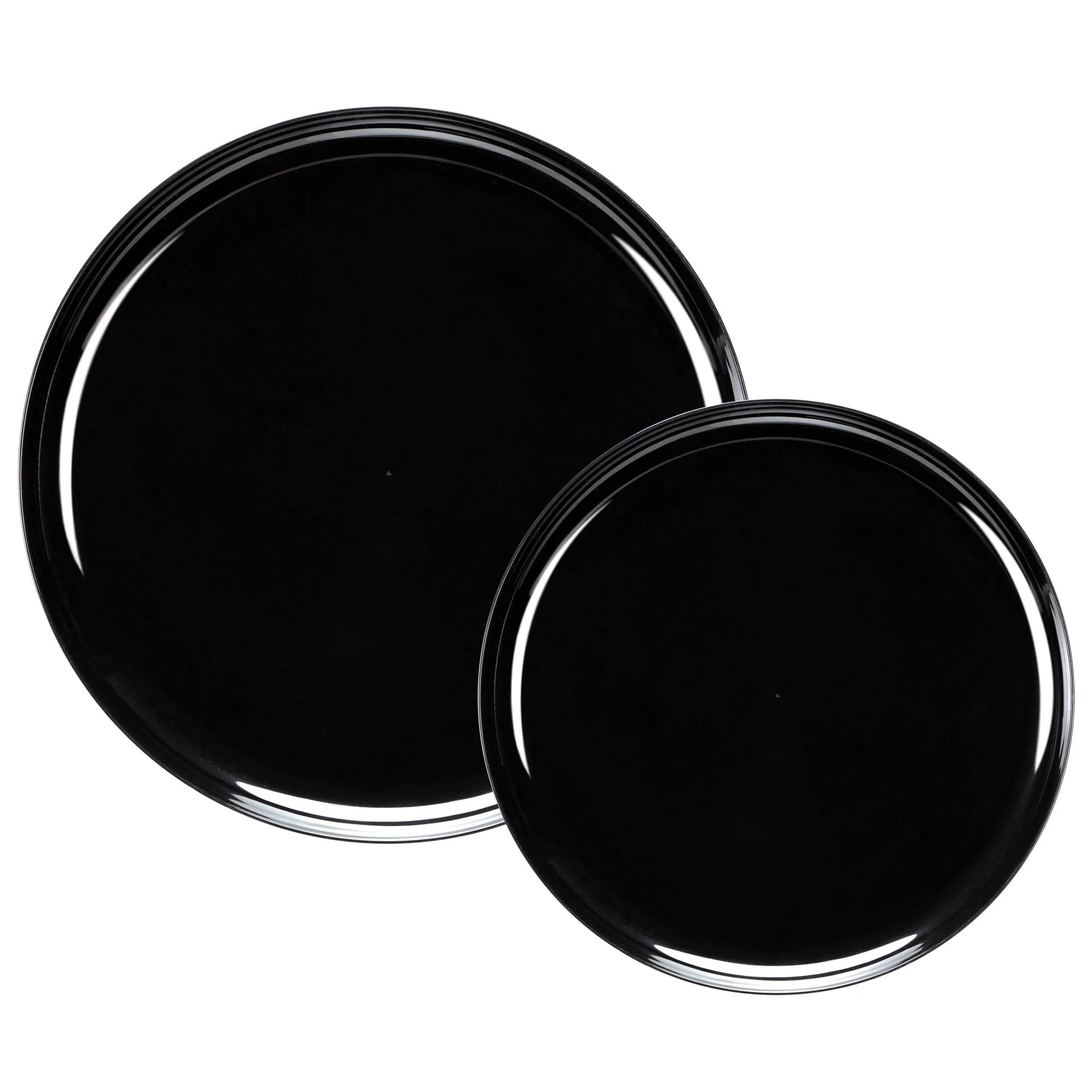 Stylish Bespoke Combo Plates set in navy, cranberry, black, and white colors, featuring a 10.6-inch and 8.6-inch plate design ideal for elegant dining, events, and special occasions.