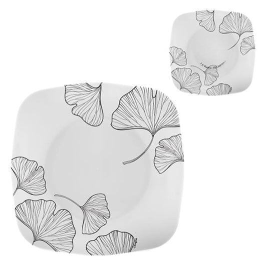 Retro 7.5" plate available in Gold, Silver, Rose Gold, and Black finishes, ideal for serving appetizers and desserts at weddings, parties, and special events.