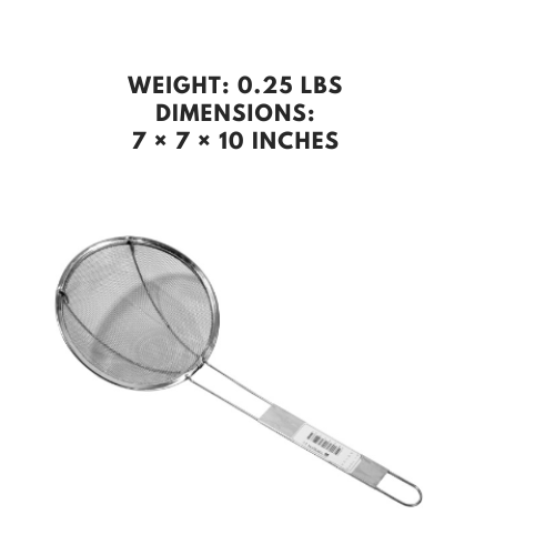 Extra fine mesh strainer