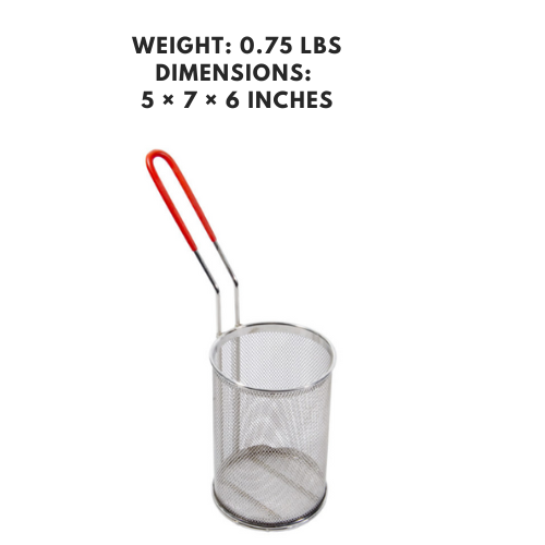Stainless steel blanching basket