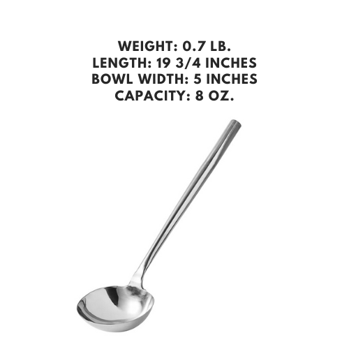 All stainless steel ladle