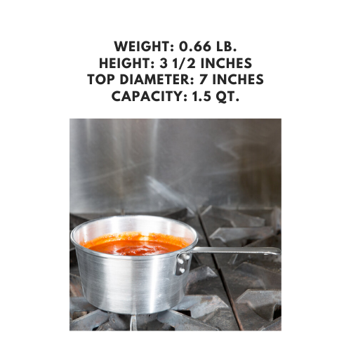 Non-stick aluminum sauce pan
