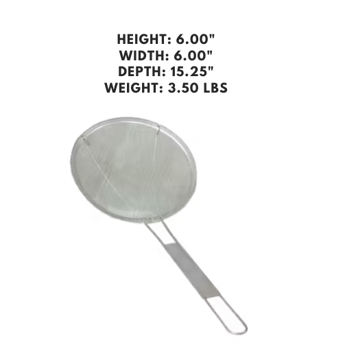 Round fine mesh skimmer
