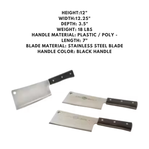 Kitchen cleaver for meats