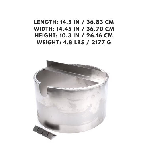 Chamber stainless steel fire pot