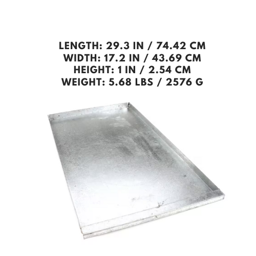 Heavy-duty steel drip tray
