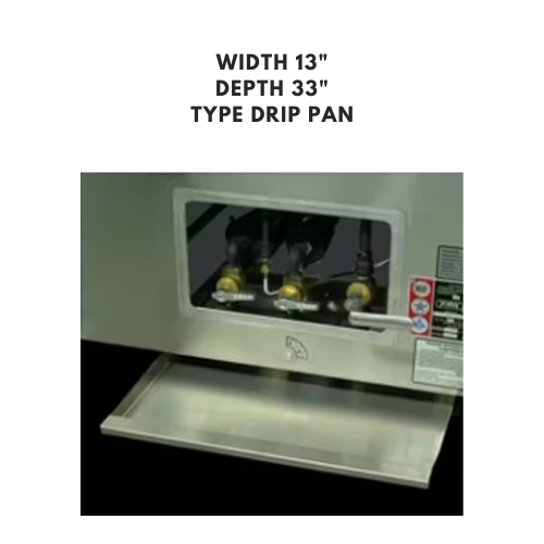 Stainless steel drip pan