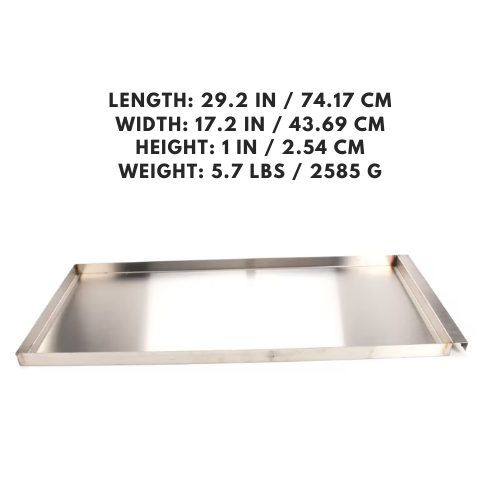 Rust-proof drip tray