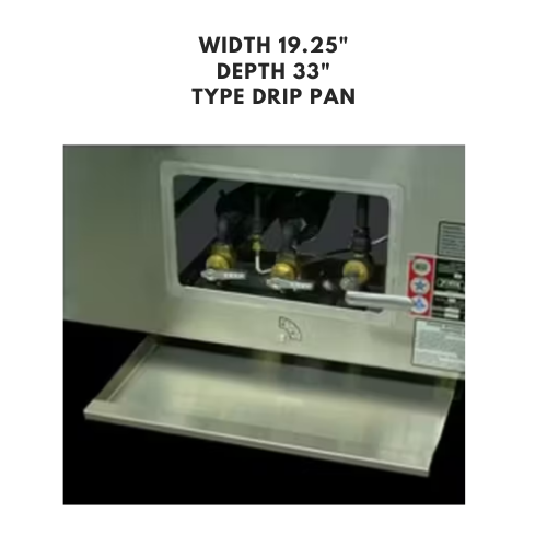 Leak-proof stainless steel drip pan