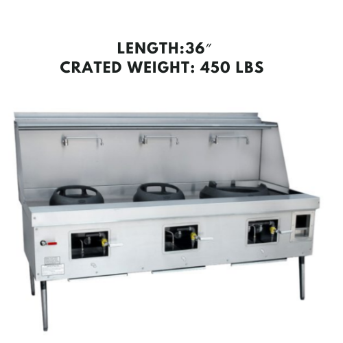 Custom EcoDeck Series commercial wok range
